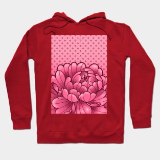 cute pink peony with wallpaper background Hoodie